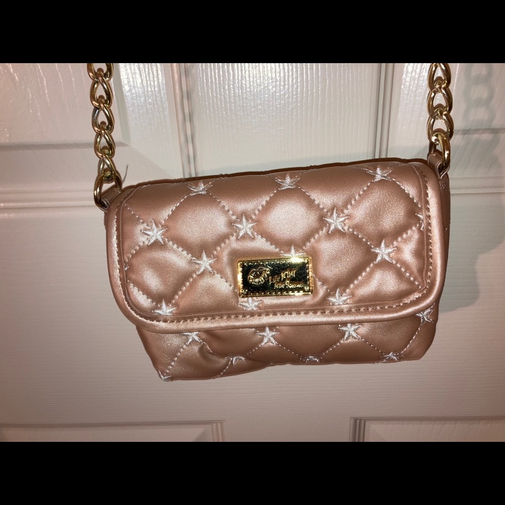 Rose gold crossbody bag